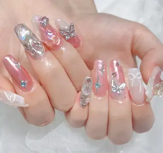 ネイル 🎀ネイルサロン エクラYUI🎀のネイルデザイン