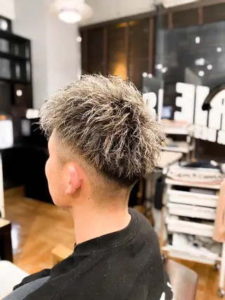 ショート カラー パーマ ヘアアレンジ メンズ キッズ IRIE⚡️メンズ/ パーマ⚡️北川聖也のヘアスタイル