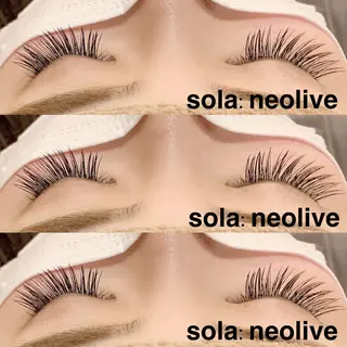 マツエク・マツパ sola: neolive山崎のマツエク・マツパデザイン