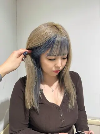 ミディアム 堀越 美羽のヘアスタイル