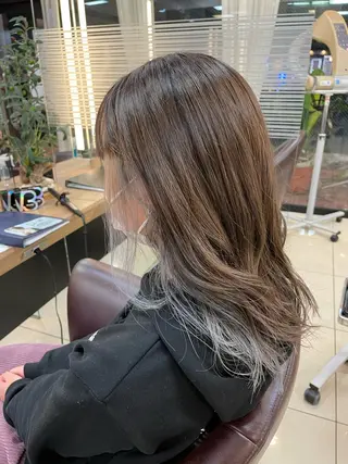 セミロング カラー haf店長 ✂︎タカハシレン✂︎のヘアスタイル