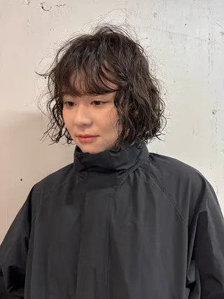 ショート カラー パーマ ボブとパーマの達人 /美容室難民の方是非のヘアスタイル
