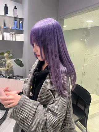 ミディアム カラー 最高級髪質改善🥇 小玉美菜のヘアスタイル