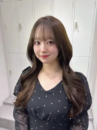 ロング カラー 韓国レイヤー透明感 カラーヨウスケのヘアスタイル