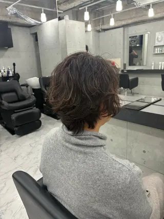 ミディアム カラー パーマ Endearing 🌟銀座のヘアスタイル