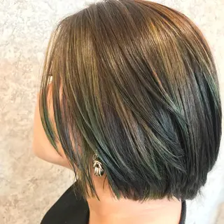 ミディアム カラー HARUNA/ミセス 大人ショートヘアのヘアスタイル