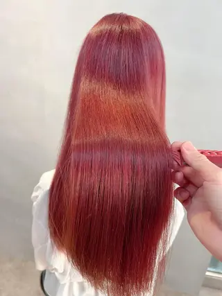 ロング カラー パーマ メンズ ヘアアレンジ キッズ ネイル マツエク・マツパ アイブロウ lore下北沢 Officialのヘアスタイル