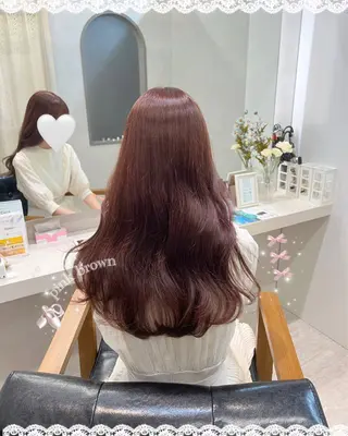 ロング カラー 菅村 緋莉🎀ガーリーヘアのヘアスタイル