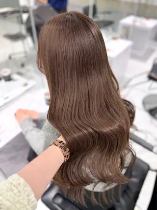 sena⌇ベージュ⌇ ブリーチなしWカラーのヘアスタイル