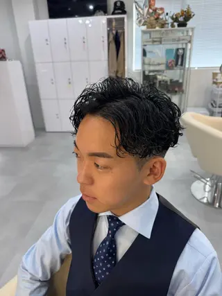 ショート パーマ メンズ KAITO メンズ特化美容師のヘアスタイル