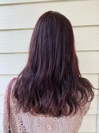 セミロング カラー 村岡 未悠のヘアスタイル