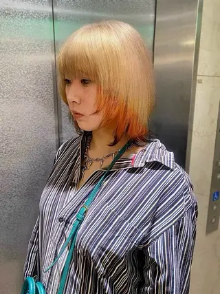 カラー 大阪梅田カラーカット モデル募集中🦋サヤのヘアスタイル