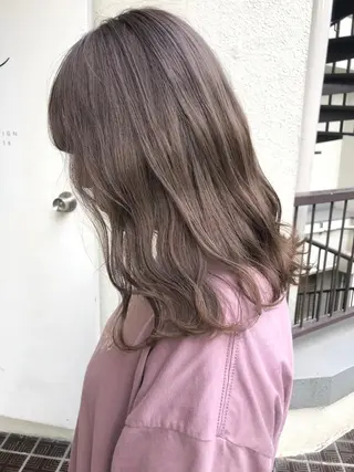 ミディアム レイヤー/髪質改善 /透け感カラー/艶髪のヘアスタイル