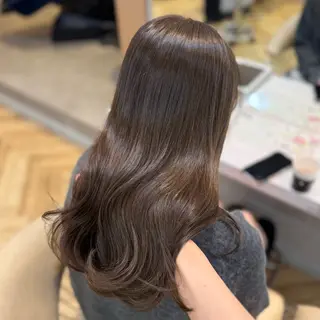 セミロング 韓国ヘア/艶髪/ 透明感カラー/つぐみのヘアスタイル