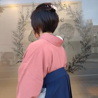 ショート ヘアアレンジ 大槻 百合子のヘアスタイル