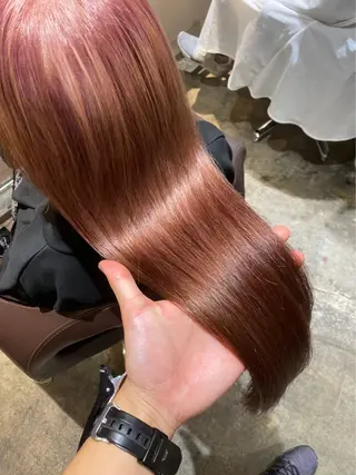 ロング カラー レイヤーカット/ 縮毛矯正🇰🇷早坂のヘアスタイル