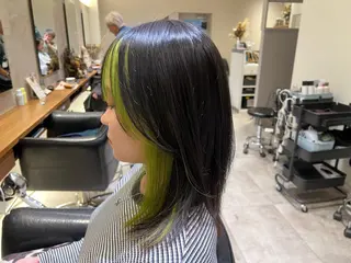 ミディアム 🫧韓国ヘア 透明感 カラー🫧福田 楓のヘアスタイル