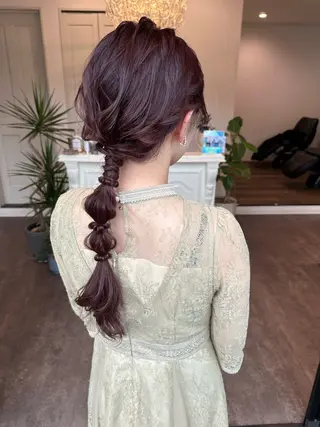 セミロング ヘアアレンジ 成松 勇治のヘアスタイル