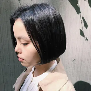 ショート カラー パーマ ヘアアレンジ 松田 亮葉のヘアスタイル