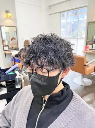カラー パーマ ヘアアレンジ メンズ 名古屋駅/トップス タイリスト/大黒拓哉のヘアスタイル