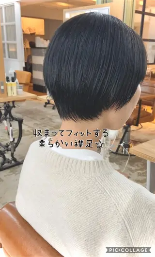 ショート ショートヘア、ボブ こやさん　コヤマのヘアスタイル