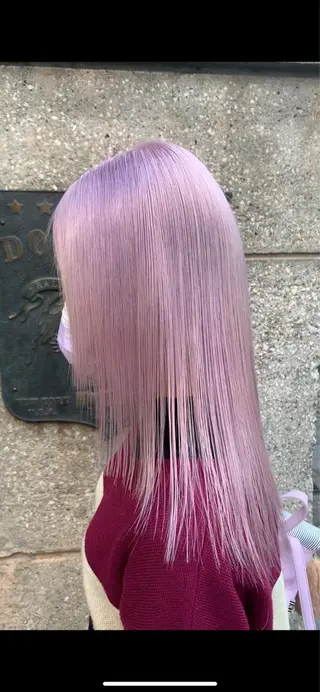 ロング カラー れい🫧 ハイトーン特化のヘアスタイル