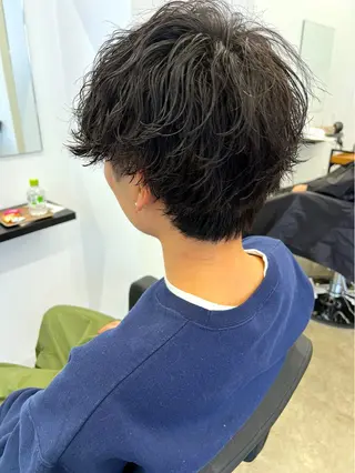 ショート パーマ メンズ メンズ特化美容師 井上大輔のヘアスタイル