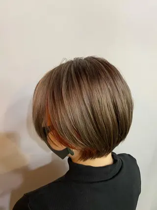ショート カラー ヘアアレンジ 年間1500人担当 代表 南一路のヘアスタイル