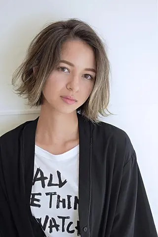 カラー ショートヘア、ボブ こやさん　コヤマのヘアスタイル