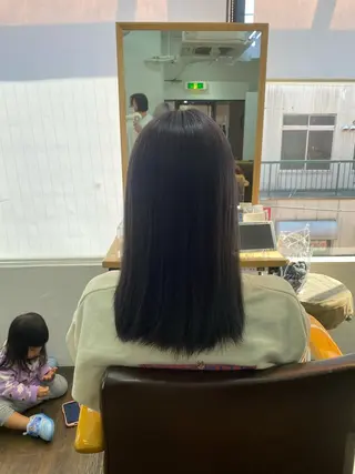 セミロング カラー 🎀艶ブリーチカラー 🎀Fan.🎀秋山のヘアスタイル