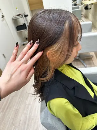 ロング カラー 織田 ゆみのヘアスタイル