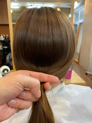 セミロング 千 田のヘアスタイル
