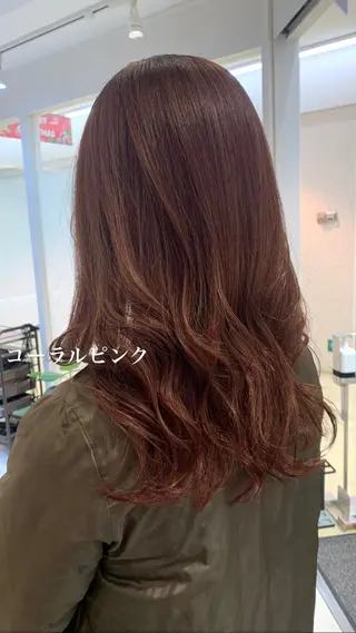 セミロング カラー 似合わせカラー/艶 髪質改善/ヨシザキのヘアスタイル