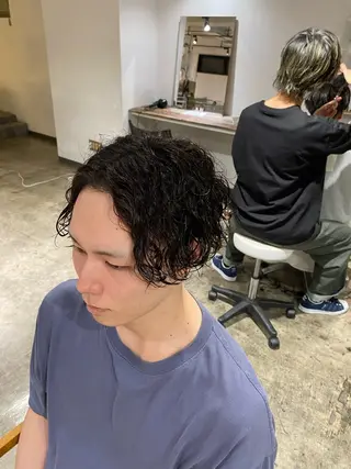 パーマ メンズ メンズパーマ 特化/中川拓也のヘアスタイル