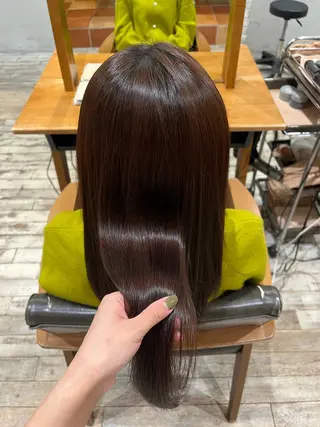 セミロング saki‪🌱‬♡ /ボブ/透明感カラーのヘアスタイル