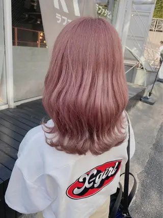 ミディアム カラー パーマ ヘアアレンジ メンズ キッズ ネイル マツエク・マツパ アイブロウ 💖オタク美容師 ꒰ঌ♡モモ♡໒꒱のヘアスタイル