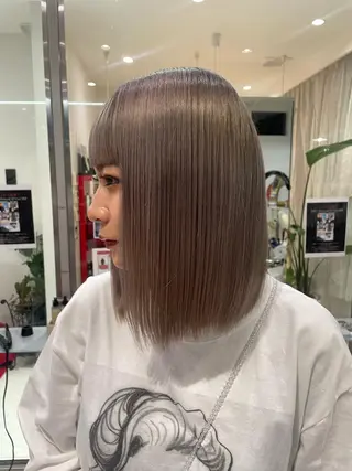 ミディアム カラー Merlyosaka 早川未来のヘアスタイル