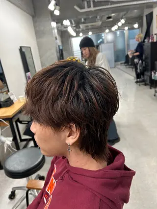 メンズ カズキ🌼曲がる 縮毛矯正のヘアスタイル