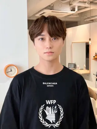 カラー メンズ 高田 将世のヘアスタイル