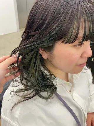 セミロング カラー ご予約は2月まで！ maho‪🐈🎀のヘアスタイル