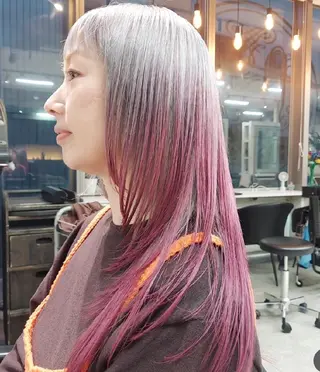 ロング カラー ブリーチ・ハイトーン 特化🎉内山のヘアスタイル