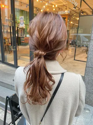 ロング カラー ヘアアレンジ THINK SHOP sakiのヘアスタイル