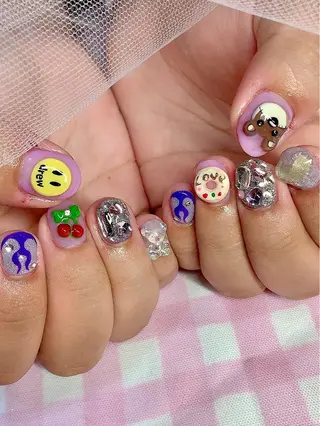 ネイル 3Dアートネイル💗 都築レナのネイルデザイン