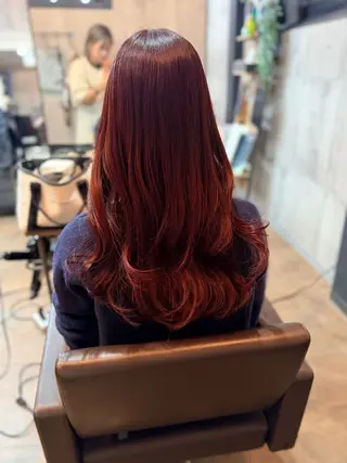 ロング カラー 🏆美髪矯正/ハイト ーン🪽erinaのヘアスタイル
