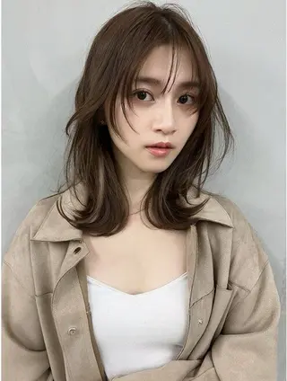 セミロング 施術無料 🦊田中 集🦊のヘアスタイル