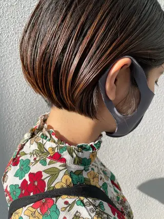 ショート C’LD hair  produce /シールドヘア所属・モテ髪/ボブ/ショー ト/アダチフウトのヘアスタイル