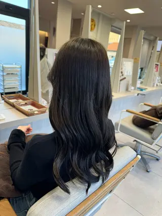 ロング カラー CRECE💫永尾 胡桃のヘアスタイル