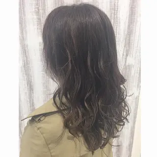 ロング カラー ヘアアレンジ 透明感♡︎♡︎ 佐々木早苗のヘアスタイル