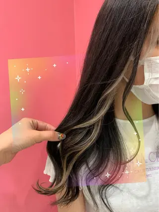 セミロング カラー 新宿駅近♡個室 ♡関口三都季🌜のヘアスタイル