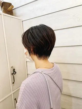 ショート 👑銀座ショート/ 絶壁補正/金子涼👑のヘアスタイル